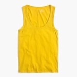 NWT mustard yellow jcrew tank size small
